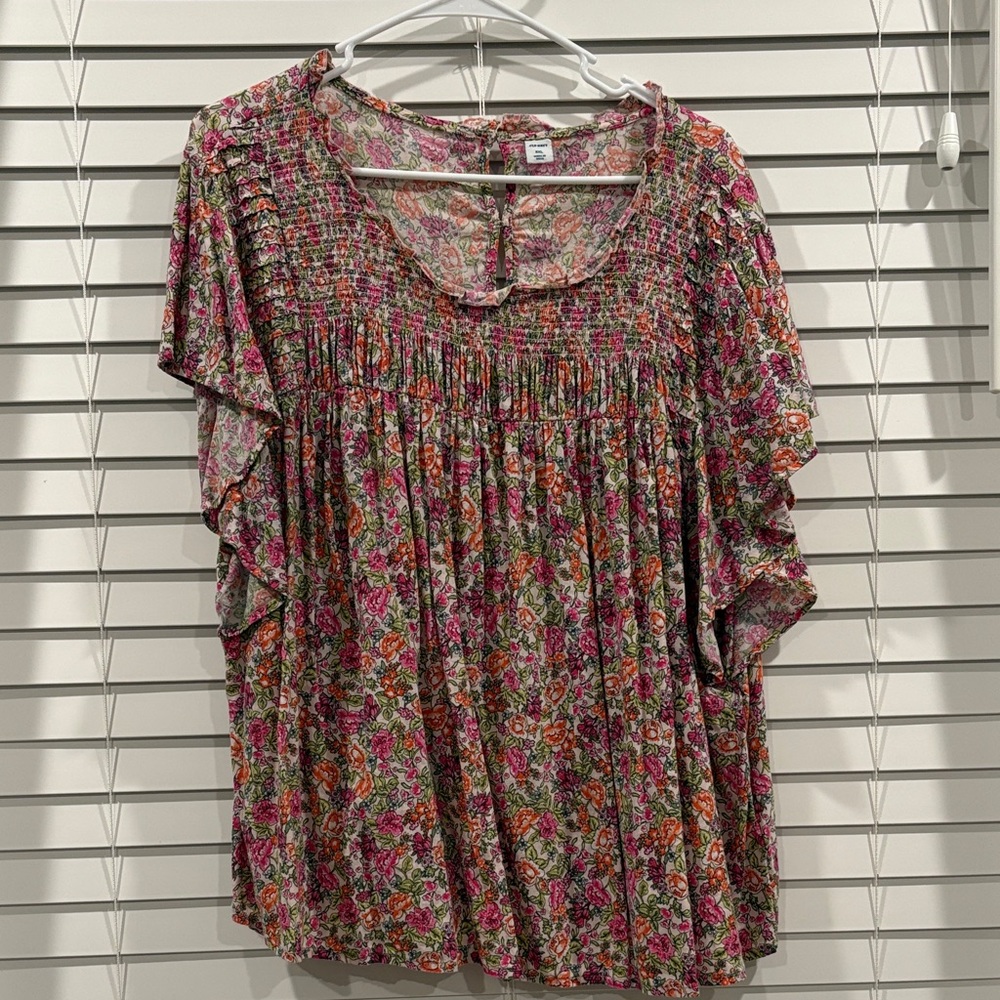 Gap Floral Multicolor Top—Size XXL